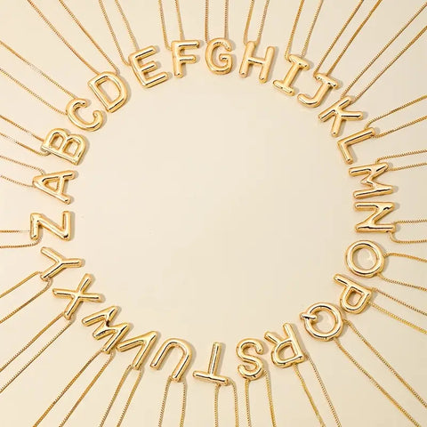 Initial Necklace - Gold or Silver