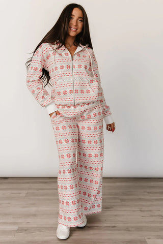 *Ampersand Ave* Comfort Zone Comfs - Frosted Fairisle