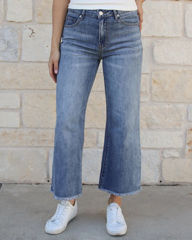 Grace & Lace | Mel's Fave Cropped Wide Leg Jeans