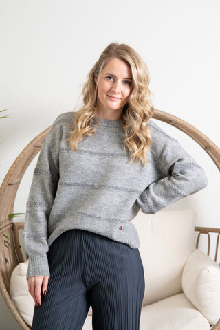{ DEX } Sequin Stripe Sweater *FINAL FEW*