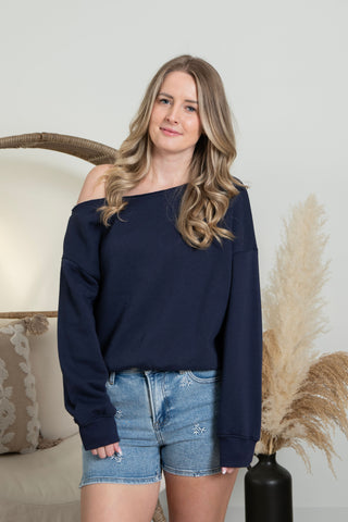 Warm Weekends Sweater - Navy