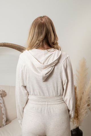 { DEX } Cropped Lounge Hoodie