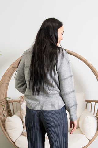 { DEX } Sequin Stripe Sweater *FINAL FEW*