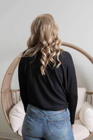 { DEX } Mock Neck Long Sleeve - Black *FINAL FEW*