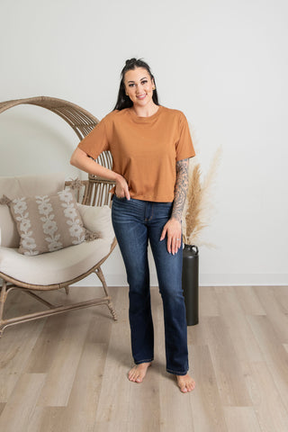 { DEX } Boxy Tee - Toffee