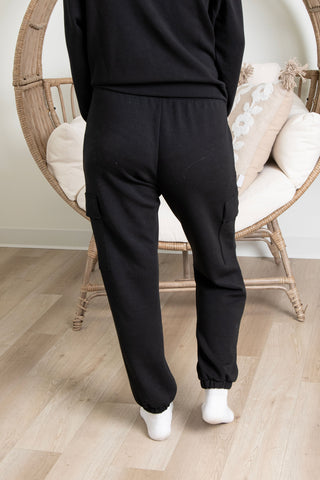 Butter Luxe Cargos - Black