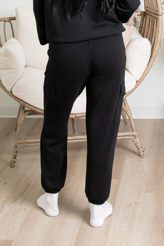 Butter Luxe Cargos - Black