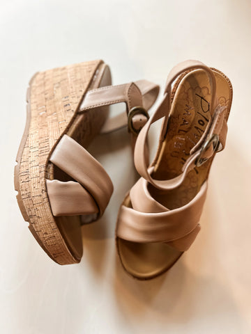 Barbados Wedge Sandal by Blowfish - Tan *FINAL FEW*